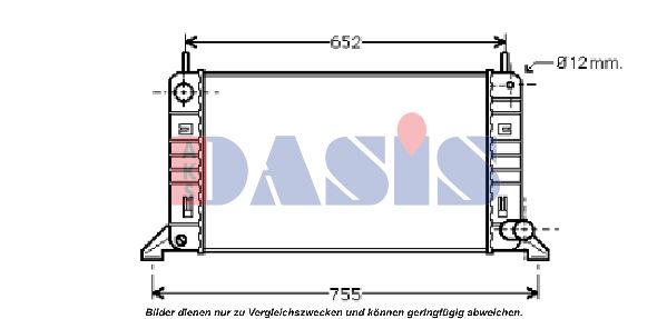AKS DASIS Радиатор, охлаждение двигателя 090630N